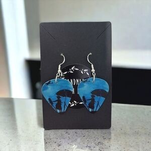 Handcrafted The Wind Rises Guitarpick Earrings